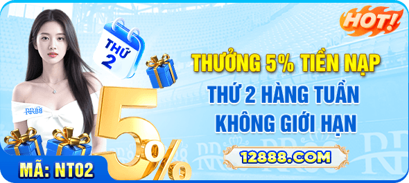 Thường 5% Tiền Nạp RR88